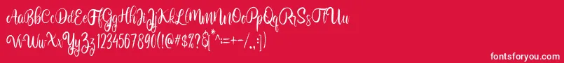 BolehdongRegular Font – White Fonts on Red Background