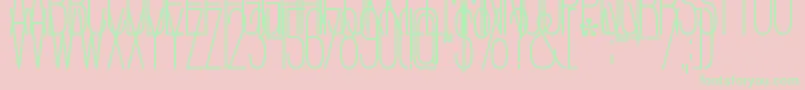 BolognaSansish Font – Green Fonts on Pink Background