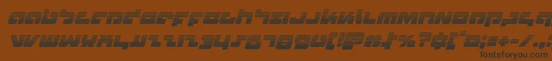 Boomstickgradital Font – Black Fonts on Brown Background