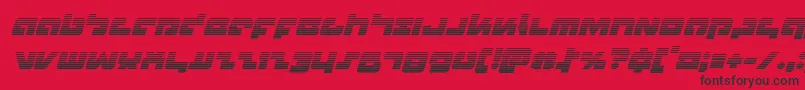 Boomstickgradital Font – Black Fonts on Red Background