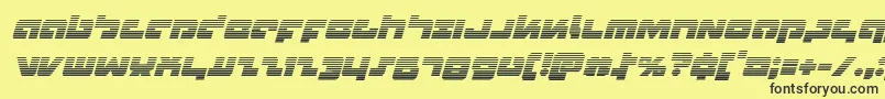 Boomstickgradital Font – Black Fonts on Yellow Background