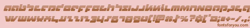 Boomstickgradital Font – Brown Fonts on Pink Background
