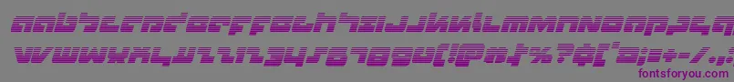 Boomstickgradital Font – Purple Fonts on Gray Background