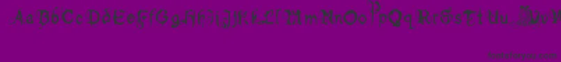 フォントbolt cutter light – 紫の背景に黒い文字