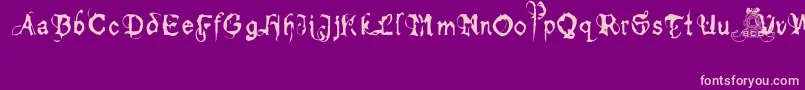 bolt cutter light Font – Pink Fonts on Purple Background
