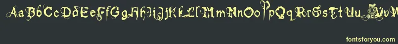 bolt cutter light Font – Yellow Fonts on Black Background