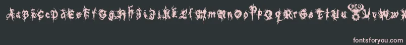 bolt cutter nasty Font – Pink Fonts on Black Background