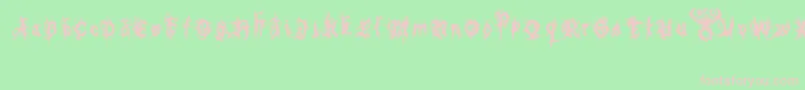 Шрифт bolt cutter nasty – розовые шрифты на зелёном фоне