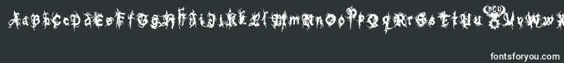Шрифт bolt cutter nasty – белые шрифты на чёрном фоне