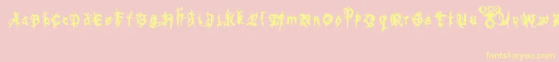 bolt cutter nasty Font – Yellow Fonts on Pink Background