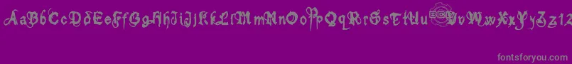 bolt cutter Font – Gray Fonts on Purple Background