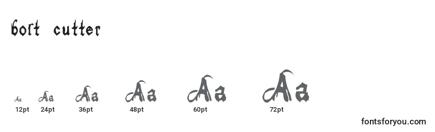 Bolt cutter Font Sizes