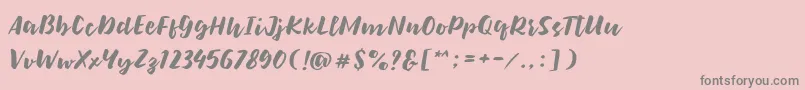 fuente Bolten Regular – Fuentes Grises Sobre Fondo Rosa