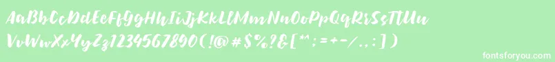 fuente Bolten Regular – Fuentes Blancas Sobre Fondo Verde