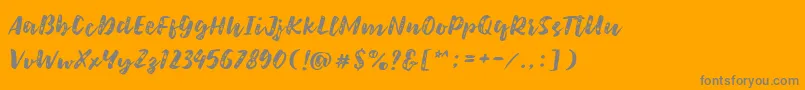 Weitere Informationen zur Bolten Rough-Schriftart Bolten Rough-Schriftart – Graue Schriften auf orangefarbenem Hintergrund