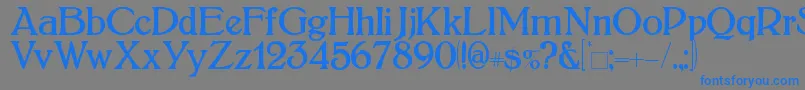 Bolton Font – Blue Fonts on Gray Background