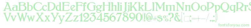 Bolton Font – Green Fonts on White Background