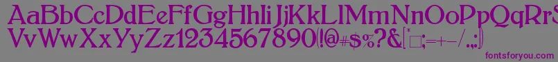 Bolton Font – Purple Fonts on Gray Background