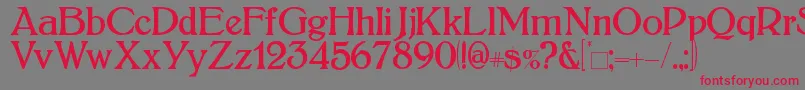 Bolton Font – Red Fonts on Gray Background