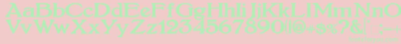 fuente BoltonBold – Fuentes Verdes Sobre Fondo Rosa
