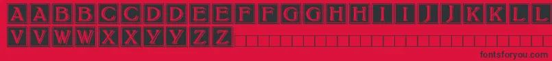 fuente BoltonDropCaps – Fuentes Negras Sobre Fondo Rojo