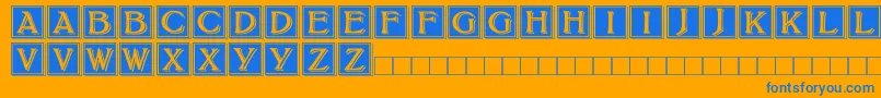 fuente BoltonDropCaps – Fuentes Azules Sobre Fondo Naranja