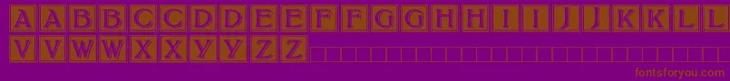 fuente BoltonDropCaps – Fuentes Marrones Sobre Fondo Morado