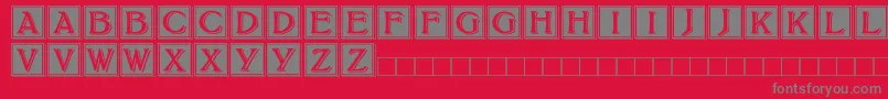 fuente BoltonDropCaps – Fuentes Grises Sobre Fondo Rojo