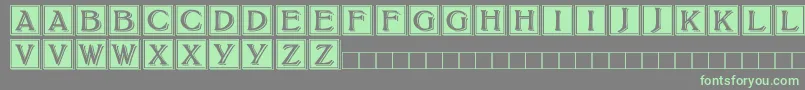 fuente BoltonDropCaps – Fuentes Verdes Sobre Fondo Gris