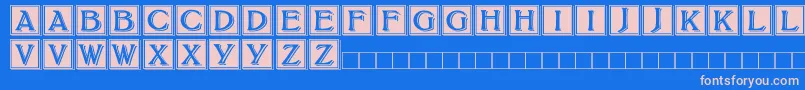 fuente BoltonDropCaps – Fuentes Rosadas Sobre Fondo Azul