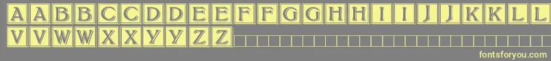 fuente BoltonDropCaps – Fuentes Amarillas Sobre Fondo Gris