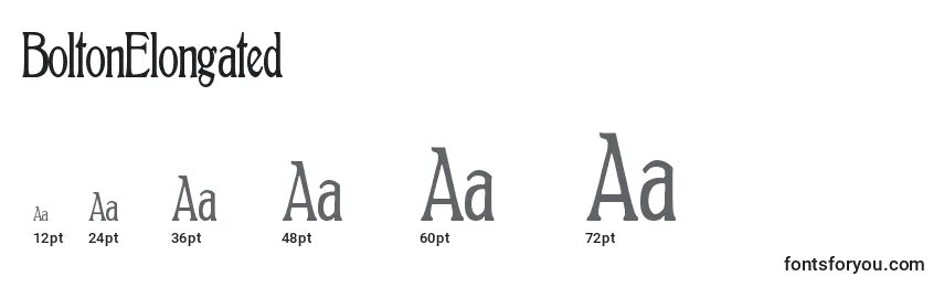 BoltonElongated (121811) Font Sizes