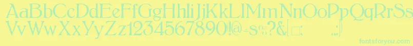 More about BoltonLight Font BoltonLight Font – Green Fonts on Yellow Background