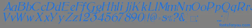 fuente BoltonLightItalic – Fuentes Azules Sobre Fondo Gris