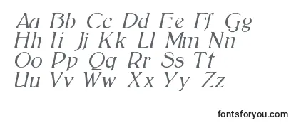 BoltonLightItalic Font