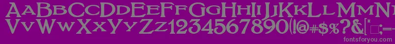 BoltonTitlingBold Font – Gray Fonts on Purple Background