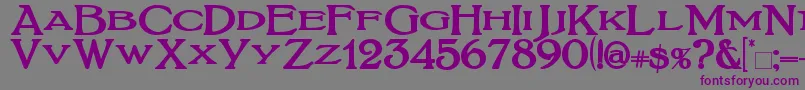 BoltonTitlingBold Font – Purple Fonts on Gray Background