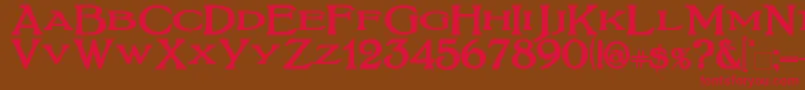 BoltonTitlingBold Font – Red Fonts on Brown Background