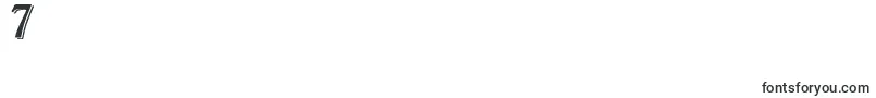 BoltonTitlingShadowed Font – Fonts for Digit 7