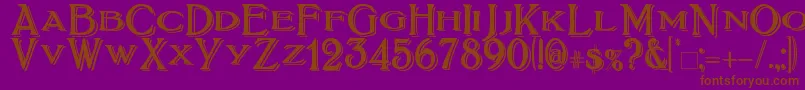 More about BoltonTitlingShadowed Font BoltonTitlingShadowed Font – Brown Fonts on Purple Background