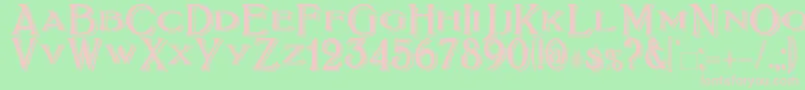 Police BoltonTitlingShadowed – polices roses sur fond vert