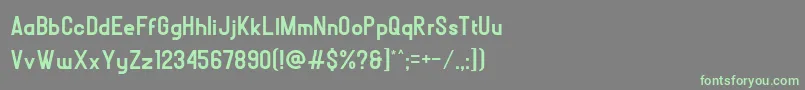 Fonte BOLР’D – fontes verdes em um fundo cinza