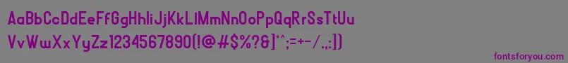 BOLР’D Font – Purple Fonts on Gray Background