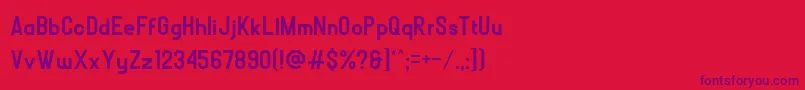 BOLР’D Font – Purple Fonts on Red Background