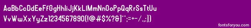 Шрифт BOLР’D – белые шрифты на фиолетовом фоне