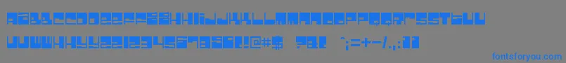 bombfact Font – Blue Fonts on Gray Background