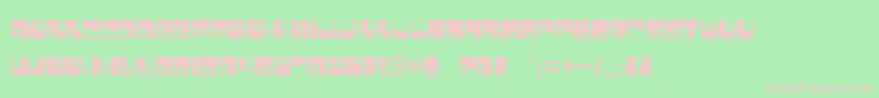 bombfact Font – Pink Fonts on Green Background