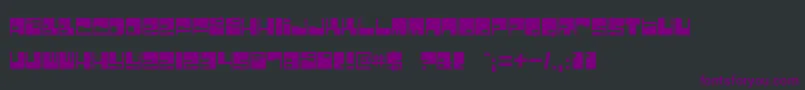 bombfact Font – Purple Fonts on Black Background