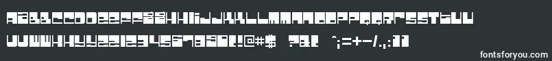 フォントbombfact – 黒い背景に白い文字