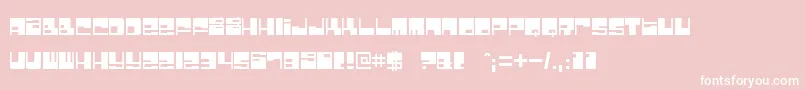 bombfact Font – White Fonts on Pink Background